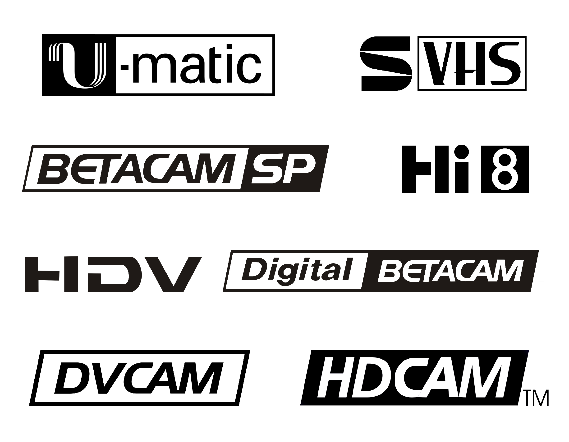 DIGITALIZAÇÃO DE FITAS EM VIDEOTAPE E FORMATOS PROFISSIONAIS BETACAM UMATIC DVCAM HDCAM SVHS HI8